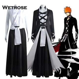  [Wetrose] Blach Kurosaki Ichigo Hollow Shinigami นาฬิกา ชุดคอสเพลย์ อนิเมะ เกม สําหรับผู้หญิง ผู้ชาย