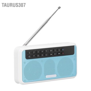 Taurus307 E500 ลำโพงพกพาบลูทูธไร้สายรองรับ AUX/ การ์ดหน่วยความจำพร้อมไฟฉาย