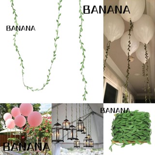 Banana1 ริบบิ้นผ้าไหม รูปใบไม้ 5 ม. 20 ม. สําหรับตกแต่งงานแต่งงาน DIY