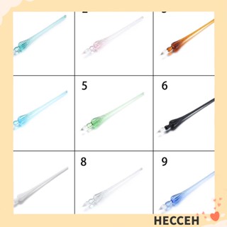 Hecceh ปากกาจุ่มแก้ว แฮนด์เมด สําหรับวาดภาพระบายสี เขียนตัวอักษร 1 ชิ้น