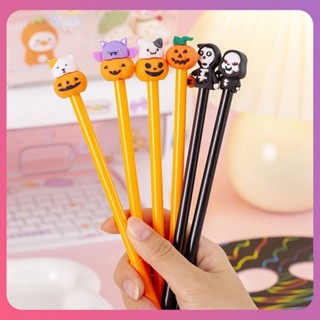 Creative Halloween Ghost Pumpkin Pen High-quality Kawaii Cartoon Pumpkin Ghost Pen Cute Halloweenสเตชันเนอรีของขวัญสำหรับเด็กอุปกรณ์ฮาโลวีน [COD]