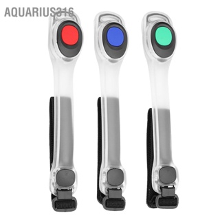 Aquarius316 สายรัดแขนเข็มขัดนิรภัยแบบสะท้อนแสง LED Light Armband สำหรับการวิ่งขี่จักรยานกลางคืนกลางแจ้ง