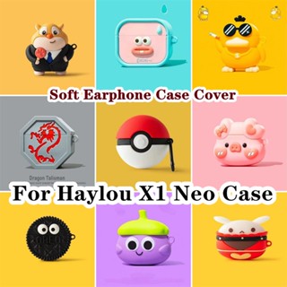 【ลดราคา】เคสหูฟัง แบบนิ่ม ลายน่ารัก สามมิติ สําหรับ Haylou X1 Neo X1 Neo