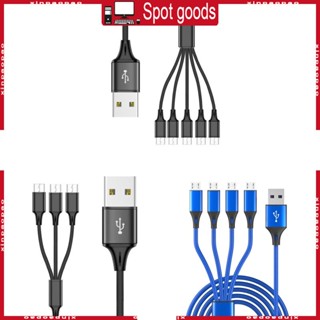 Xi สายชาร์จแยก USB เป็น MicroUSB - เพิ่มพลังงานให้กับอุปกรณ์ Micro USB 5 พอร์ต ครั้งเดียวจากพอร์ต USB เดียว สําหรับแผ่นโทรศัพท์