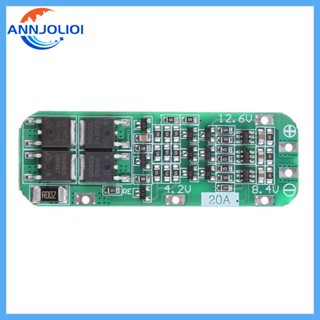 Ann แบตเตอรี่ลิเธียม 3S 20A Li-ion 18650 PCB BMS สําหรับบอร์ดป้องกัน 12 6VMo