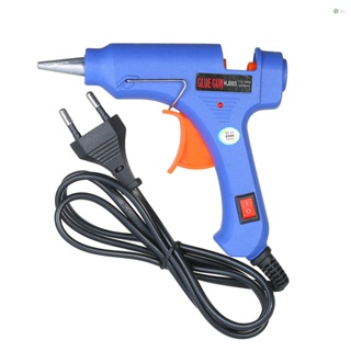 [Ready Stock]20W Hot Melt Glue  Hot Melt Glue Machine Multifunctional Industrial Household DIY Glue  with Switch Button Blue HJ005