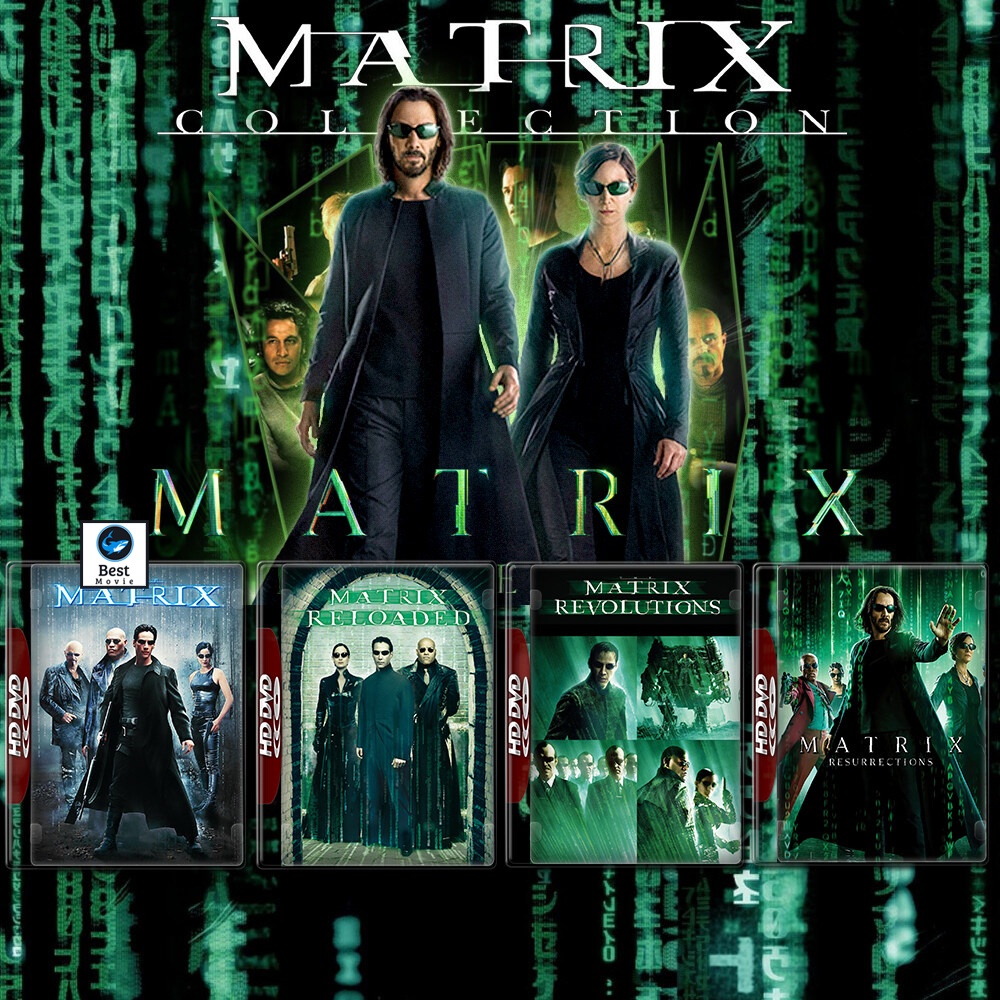 แผ่น 4K หนังใหม่ The Matrix เดอะ เมทริคซ์ 1-4 4K หนังใหม่ มาสเตอร์ เสียงไทย (เสียง ไทย/อังกฤษ ซับ ไท