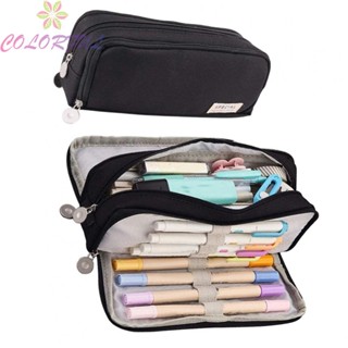 【COLORFUL】Large Capacity Pencil Case for School Stationery and Accessories Storage