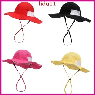 Lid หมวกชาวประมง เก๋ไก๋ การ์ตูน สีพื้น สําหรับเด็ก