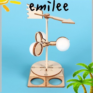 Emilee โมเดลฟิสิกส์ รูปใบพัดลม DIY ของเล่นเสริมการเรียนรู้เด็ก