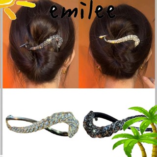 EMILEE เครื่องประดับ กิ๊บติดผม รูปกบ แบบเกลียว สําหรับผู้หญิง