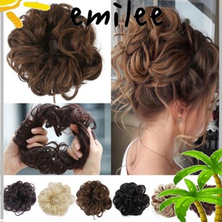 EMILEE Scrunchie Chignon ยางมัดผมหางม้าสังเคราะห์ แบบยืดหยุ่น