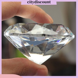 &lt;citydiscount&gt; ที่ทับกระดาษ แบบใส ประดับเพชรเทียม ขนาด 40 มม. สําหรับตกแต่งเครื่องประดับ