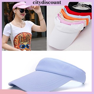 &lt;citydiscount&gt; หมวกแก็ป ผ้าฝ้าย ระบายอากาศ ปรับได้ สําหรับผู้หญิง เหมาะกับการเล่นเทนนิส