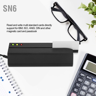 SN6 MSR605X เครื่องอ่านบัตรแถบแม่เหล็ก ไฟ LED แสดงสถานะ Magstripe Writer 3 แทร็ก