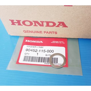 90452-115-000แหวนรอง(17มม.)แหวนรองแกนสตาร์ทแท้HONDA wave100, Dream 100,C70 , MSX Groom 1ชิ้น