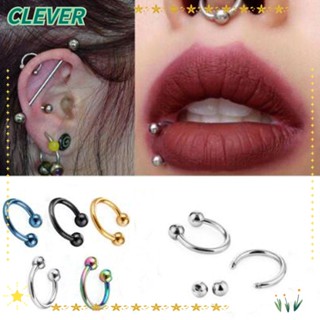 Clever จิวเจาะหู จมูก จมูก สเตนเลส เครื่องประดับ สําหรับผู้หญิง ผู้ชาย