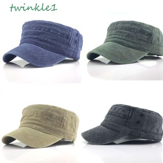 Twinkle1 หมวกแก๊ป ผ้าโพลีเอสเตอร์ กันแดด ปรับได้ สไตล์คลาสสิก สําหรับผู้ชาย