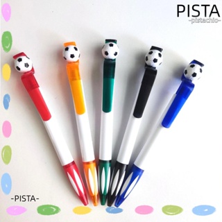 Pista ปากกาลูกลื่น ทรงฟุตบอล สีดํา สีฟ้า หลากสี ผู้ที่ชื่นชอบกีฬา สีเขียว สีส้ม สีแดง ปากกากีฬา ออกแบบสํานักงาน