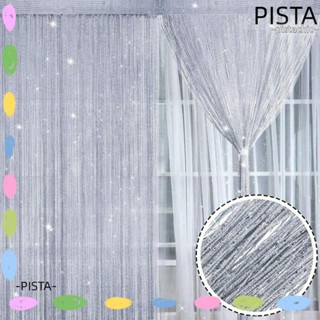 Pista ผ้าม่านกั้นห้องแฟชั่น แต่งกลิตเตอร์ แบบหนา สําหรับตกแต่งหน้าต่าง งานแต่งงาน ปาร์ตี้