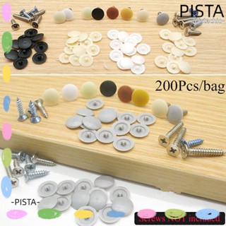 Pista 200 ชิ้น / ถุง สกรูไขว้ ตกแต่งเฟอร์นิเจอร์ ที่ใช้งานได้จริง ฝาครอบป้องกัน ด้านนอก