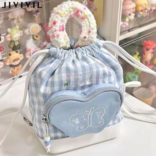 JIVIVILผู้หญิง Retro เดนิมจิตรกรกระเป๋าเป้สะพายหลัง Candy Girl กระเป๋าเป้สะพายหลัง Mini Niche