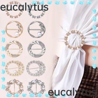 Eucalytus1 4 ชิ้น ผ้าพันคอ หัวเข็มขัด อเนกประสงค์ เสื้อยืด คลิปเข็มกลัด ผ้าคลุมไหล่ หัวเข็มขัด