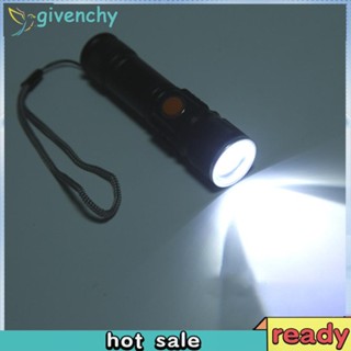 [givenchy1.th] ไฟฉาย LED 800LM 1200mAh กันน้ํา 3 โหมด ชาร์จ USB