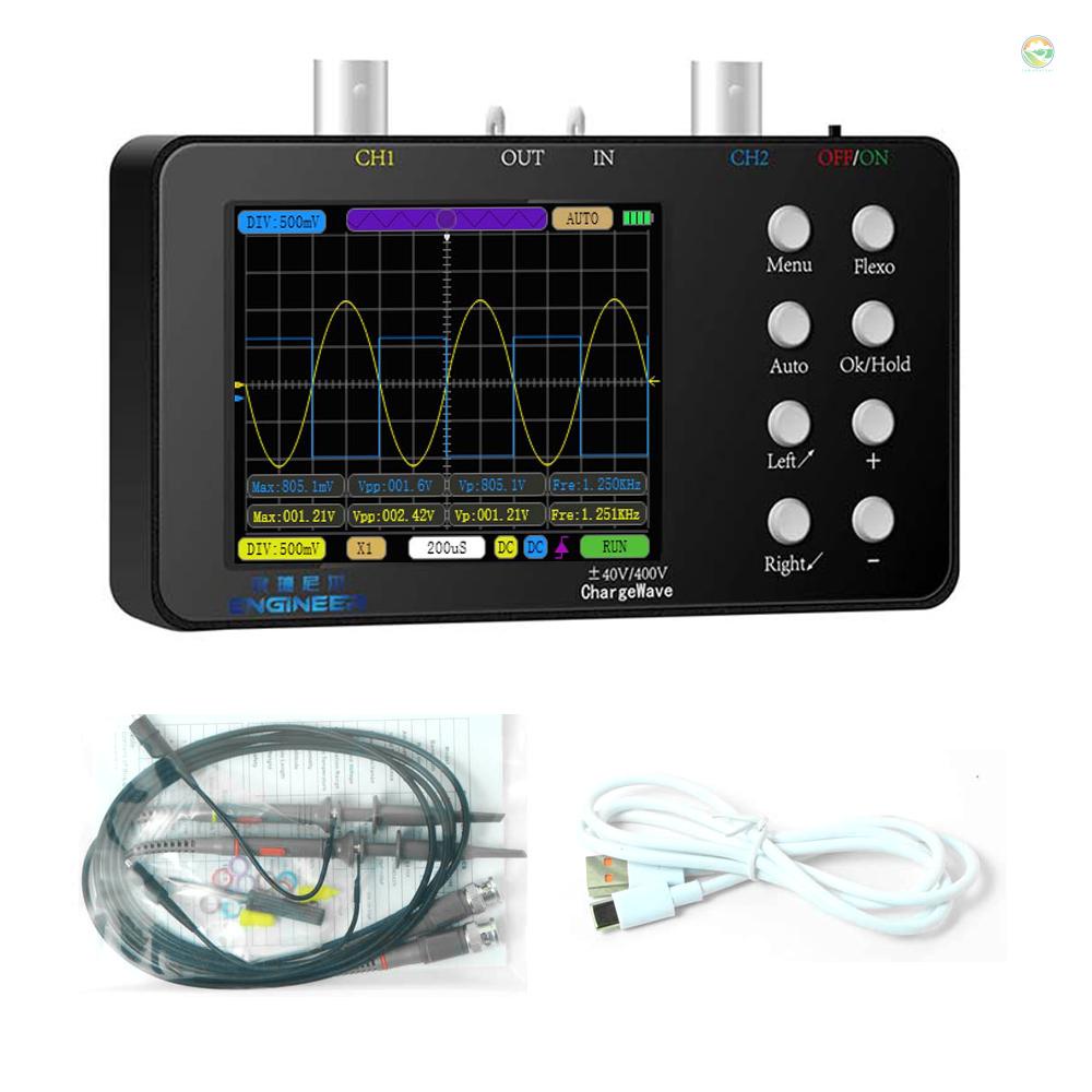 ขนาดกะทัดรัดแบบพกพาดิจิตอล Oscilloscope 50M Sampling Rate 10M Analogue Bandwidth มือถือปัจจุบัน Oscilloscope ซ ่ อมโทรศัพท ์ มือถือ Lissajous รูปแบบ 6A Current Wav