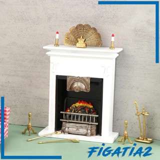 [Figatia2] เตาผิงจิ๋ว สเกล 1:12 สําหรับตกแต่งบ้านตุ๊กตา
