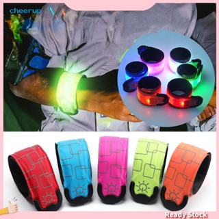 สร้อยข้อมือไนล่อน LED P2 เรืองแสง ใช้ซ้ําได้ น้ําหนักเบา อเนกประสงค์ เหมาะกับการวิ่ง เล่นกีฬากลางแจ้ง สําหรับผู้หญิง