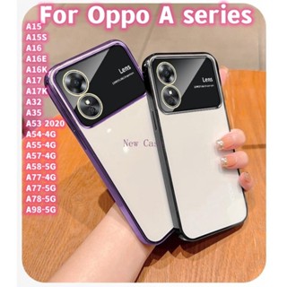 เคสซิลิโคน TPU ป้องกันเลนส์กล้อง สําหรับ Oppo A98 A77 A78 A58 A57 A55 A54 A53 A35 A32 A17 A17K A16 A16K A15 A15S 4G 5G 2023