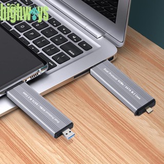 W306 กล่องภายนอก SSD USB3.1 Gen2 SSD 10Gbps สําหรับ M2 NVMe PCIe M.2 SATA SSD [highways.th]