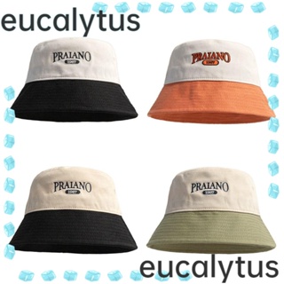 Eucalytus1 หมวกบักเก็ต ปักลายตัวอักษร Gorras สไตล์ฮิปฮอป เหมาะกับใส่กลางแจ้ง