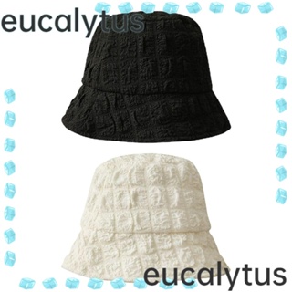 Eucalytus1 หมวกบักเก็ต แบบพกพา พับได้ ป้องกันรังสียูวี ที่บังแดด ขนาดใหญ่ กลางแจ้ง