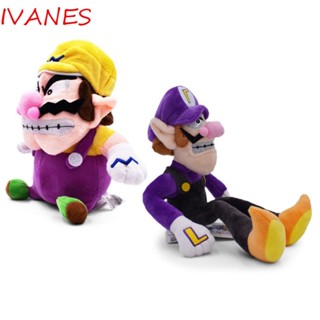 Ivanes หมอนตุ๊กตานุ่ม รูปการ์ตูนซุปเปอร์มาริโอ้ วาลูอิกิ เกม Wario Super Mario สําหรับตกแต่งห้อง