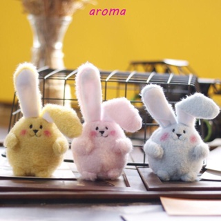 Aroma พวงกุญแจ จี้ตุ๊กตากระต่ายน่ารัก เครื่องประดับ สําหรับห้อยกระเป๋า DIY