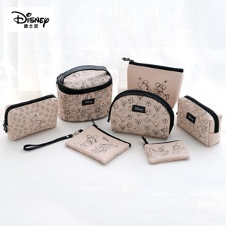 [Disney] กระเป๋าเครื่องสําอาง หนัง PU ลายมิกกี้เมาส์ สําหรับเดินทาง