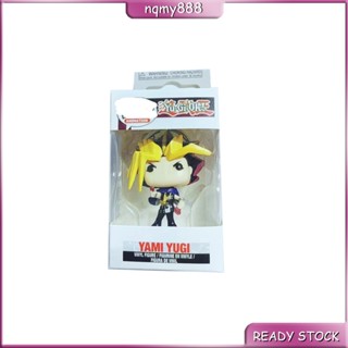 พวงกุญแจ จี้ตุ๊กตาฟิกเกอร์ Funko POP Yu-Gi-Oh Yami Yugi ของเล่นสําหรับเด็ก