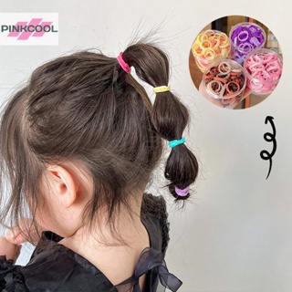 Pinkcool 50 ชิ้น ยางรัดผม ยืดหยุ่น สําหรับเด็กผู้หญิง ไนลอน เด็ก หางม้า ที่ใส่ Scrunchies เด็ก ยางรัดผมนุ่ม เชือกผม อุปกรณ์เสริมขายดี