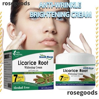 Rosegoods1 Licorice Root ครีมไวท์เทนนิ่งบํารุงผิวหน้า ให้ความชุ่มชื้น ต่อต้านริ้วรอย กระชับผิว สีดํา