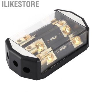 Ilikestore Fuse Box Holder 3 Way Distribution Block 1x0GA In 3x4GA Out for Car Yacht Stereo Audio