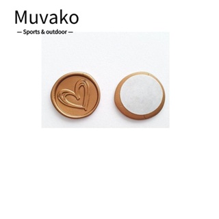 Muvako สติกเกอร์ฉลาก ลายหัวใจ สีทอง สําหรับติดตกแต่งออฟฟิศ ครู 50 ชิ้น