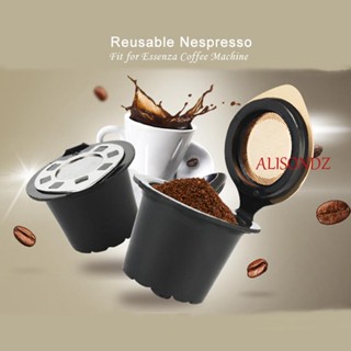 Alisondz แคปซูลกาแฟ ถ้วยกรอง นํากลับมาใช้ใหม่ได้ รีฟิล Nescafe สําหรับ Nespresso|แคปซูลกาแฟ