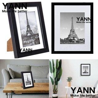 Yann1 กรอบรูป ทรงสี่เหลี่ยมผืนผ้า ขนาด 11x14 นิ้ว สีดํา สําหรับเก็บการ์ดกีฬา 2 แพ็ค