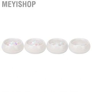 Meyishop Nail Art Flakes DIY Tool Transparent Sequins 4 Boxes For Salon Use