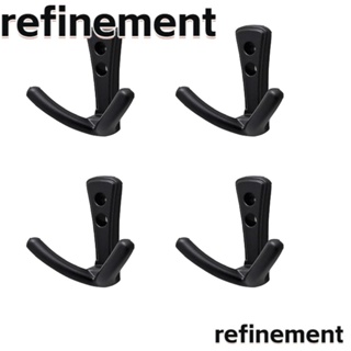 Refinement ตะขอแขวนเสื้อโค้ท ผ้าขนหนู หมวก ผ้าพันคอ กุญแจ ผ้าขนหนู โลหะผสมสังกะสี คุณภาพสูง ทนทาน 4 ชิ้น