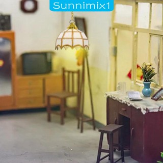 [Sunnimix1] โคมไฟติดเพดาน ขนาดเล็ก 1/12 สําหรับตกแต่งสวน ภูมิทัศน์ โมเดลรถไฟ สถานีรถไฟ