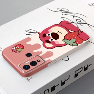 เคสโทรศัพท์มือถือ PC แข็ง ลายหมีน้ําผึ้ง สไตล์เกาหลี สําหรับ Infinix Hot 12 Play Hot 10 Play 11 9 Note 12 Smart 6 TECNO Pova Neo