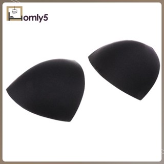 [Homyl5] แผ่นเสริมบรา ทรงสามเหลี่ยม ถอดออกได้ สีดํา สําหรับผู้หญิง 3 คู่